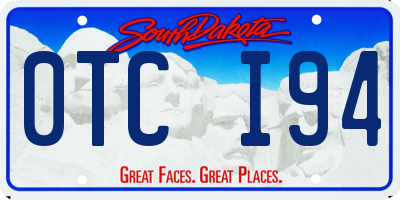 SD license plate 0TCI94