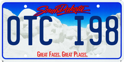 SD license plate 0TCI98