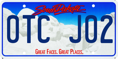 SD license plate 0TCJ02