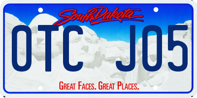 SD license plate 0TCJ05