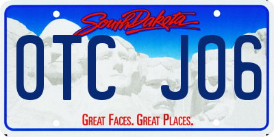SD license plate 0TCJ06