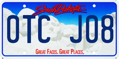 SD license plate 0TCJ08