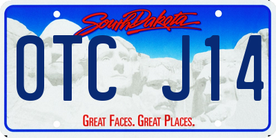 SD license plate 0TCJ14