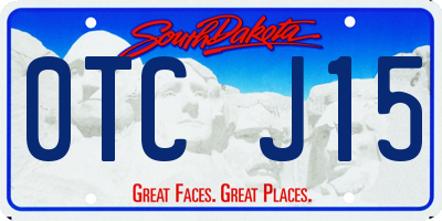 SD license plate 0TCJ15