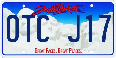 SD license plate 0TCJ17