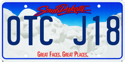 SD license plate 0TCJ18