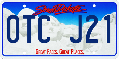 SD license plate 0TCJ21