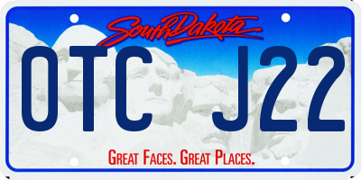 SD license plate 0TCJ22