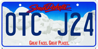 SD license plate 0TCJ24