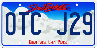 SD license plate 0TCJ29