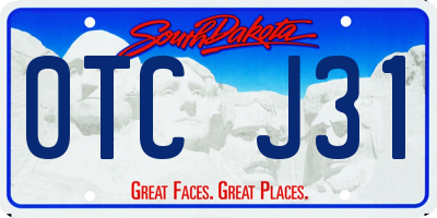 SD license plate 0TCJ31