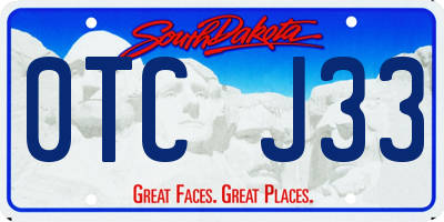 SD license plate 0TCJ33