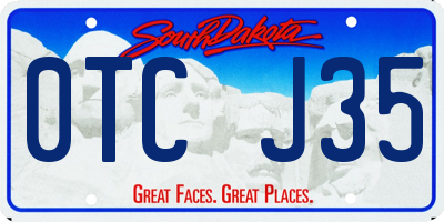 SD license plate 0TCJ35