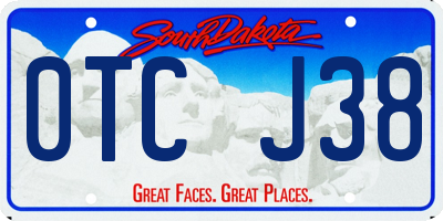 SD license plate 0TCJ38