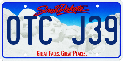 SD license plate 0TCJ39