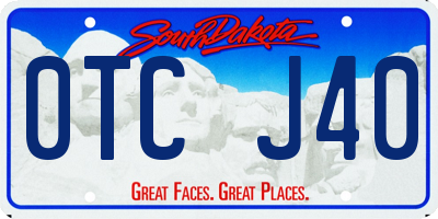 SD license plate 0TCJ40