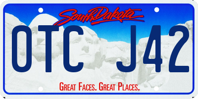 SD license plate 0TCJ42