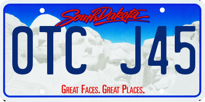 SD license plate 0TCJ45