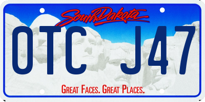 SD license plate 0TCJ47
