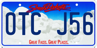 SD license plate 0TCJ56