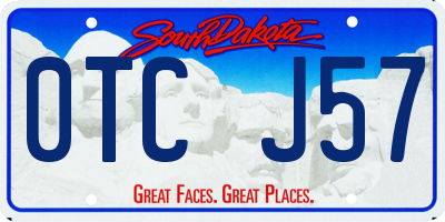 SD license plate 0TCJ57