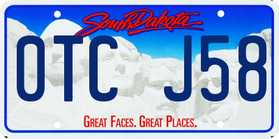 SD license plate 0TCJ58