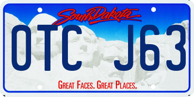 SD license plate 0TCJ63