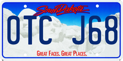 SD license plate 0TCJ68