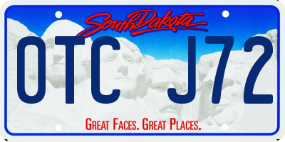 SD license plate 0TCJ72