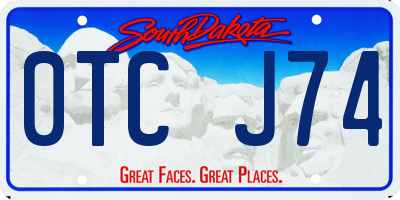 SD license plate 0TCJ74