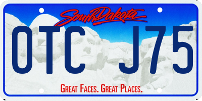 SD license plate 0TCJ75