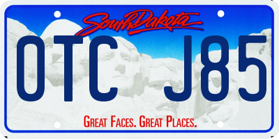 SD license plate 0TCJ85