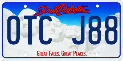 SD license plate 0TCJ88