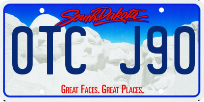 SD license plate 0TCJ90
