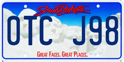 SD license plate 0TCJ98