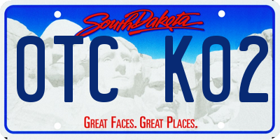SD license plate 0TCK02
