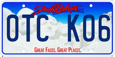 SD license plate 0TCK06