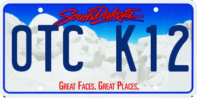 SD license plate 0TCK12