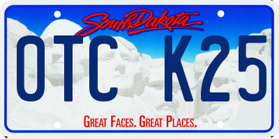 SD license plate 0TCK25
