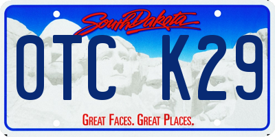 SD license plate 0TCK29