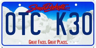 SD license plate 0TCK30