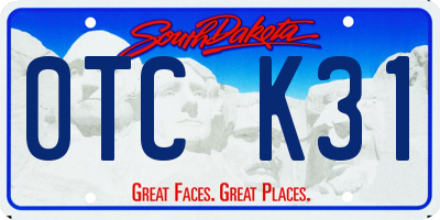 SD license plate 0TCK31