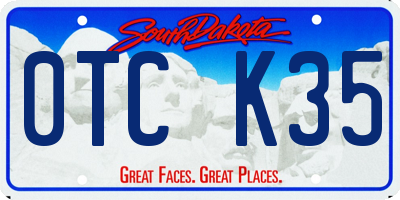 SD license plate 0TCK35