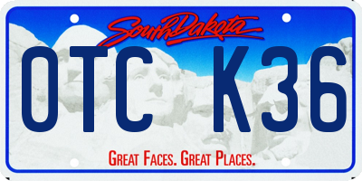 SD license plate 0TCK36