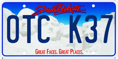 SD license plate 0TCK37