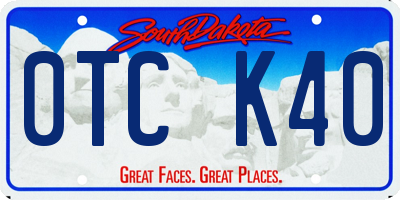 SD license plate 0TCK40