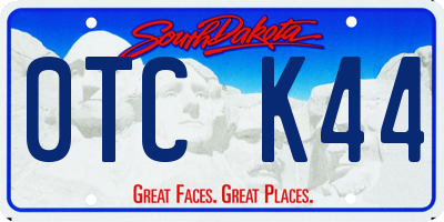SD license plate 0TCK44