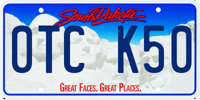 SD license plate 0TCK50