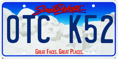 SD license plate 0TCK52