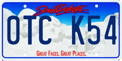 SD license plate 0TCK54